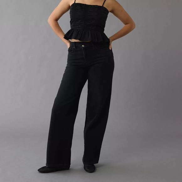 AE Strigid Curvy Super High-Waisted Baggy Straight Jean - Picture 2 of 9